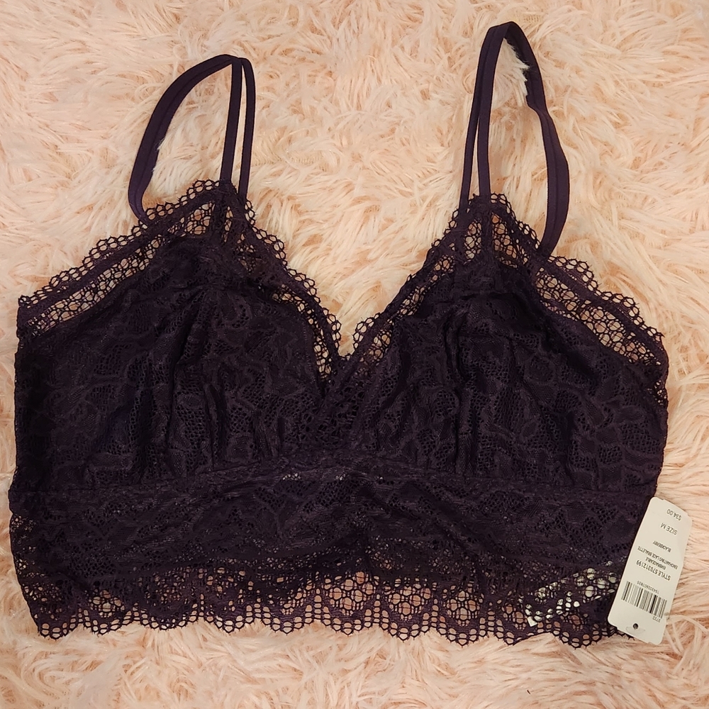 Purple Lace Bralette